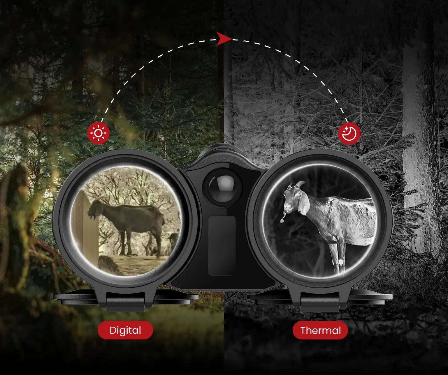 Thermal & CMOS Day & Night Vision