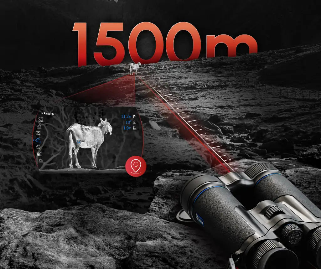 Built-in 1500m LRF for Precision Targeting