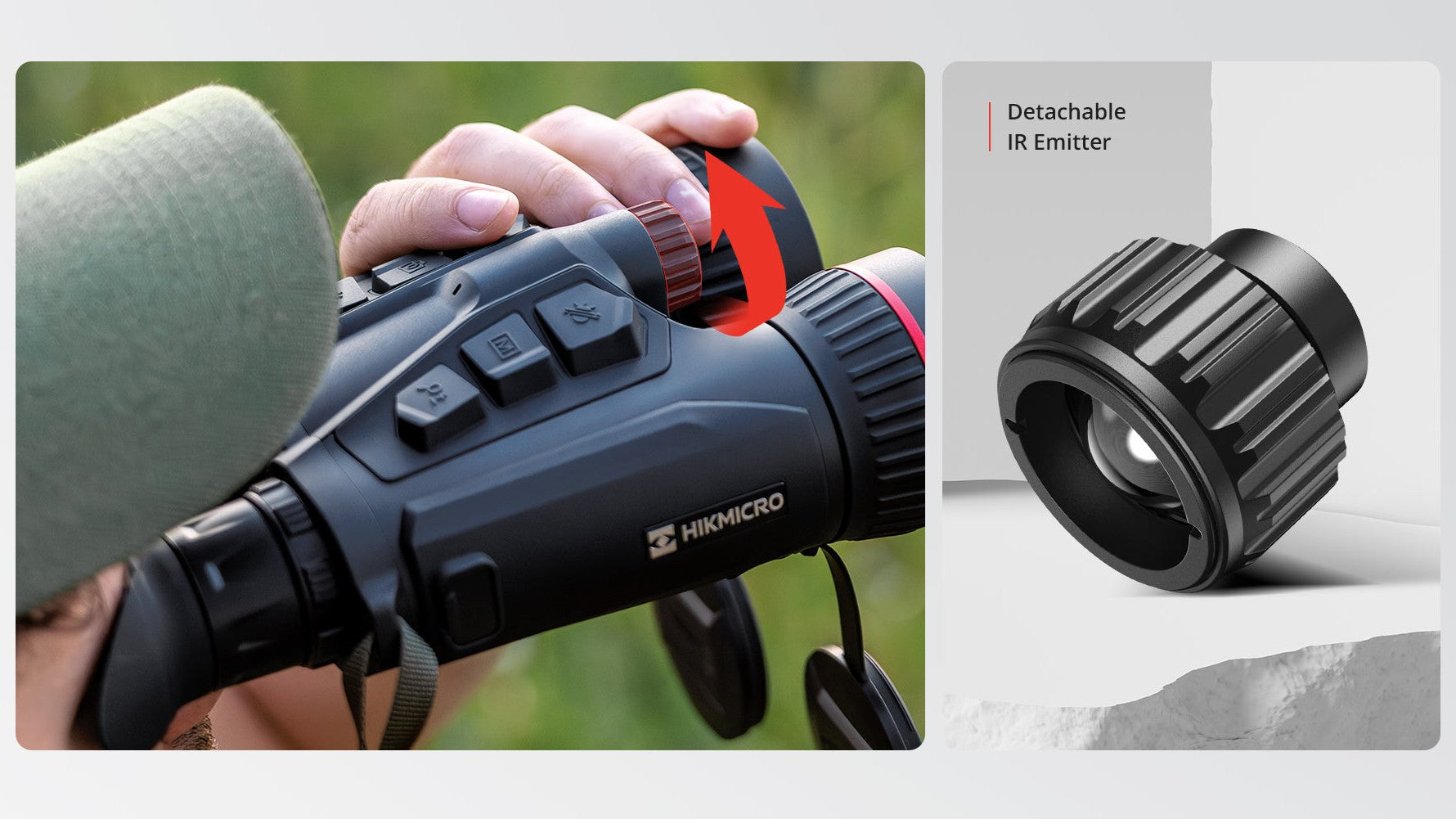 Detachable IR Emitter, Superior Clarity and Excellent Flexibility